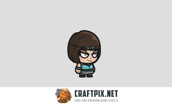 Women Chibi Character Sprites