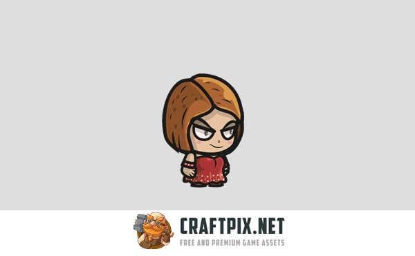 Women Chibi Character Sprites