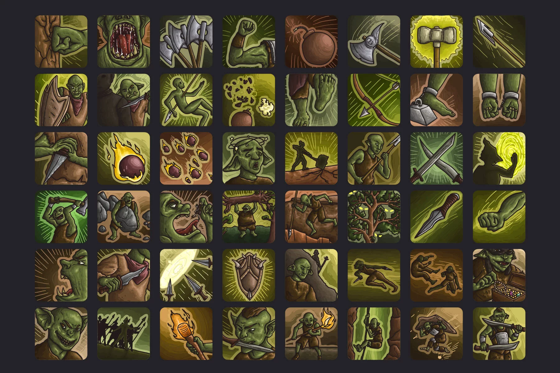 Goblin Skills Icon Pack