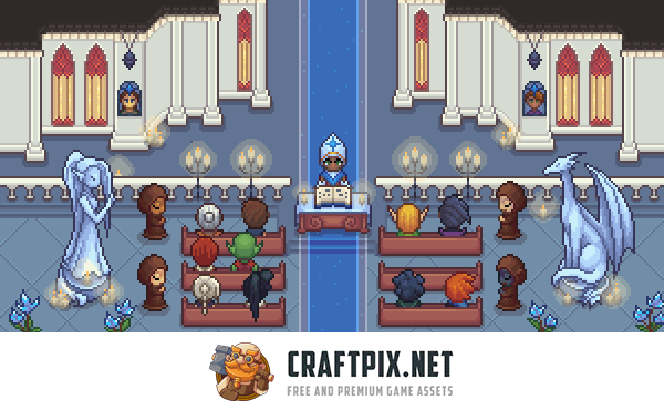 Chapel Pixel Art Top-Down Asset Pack