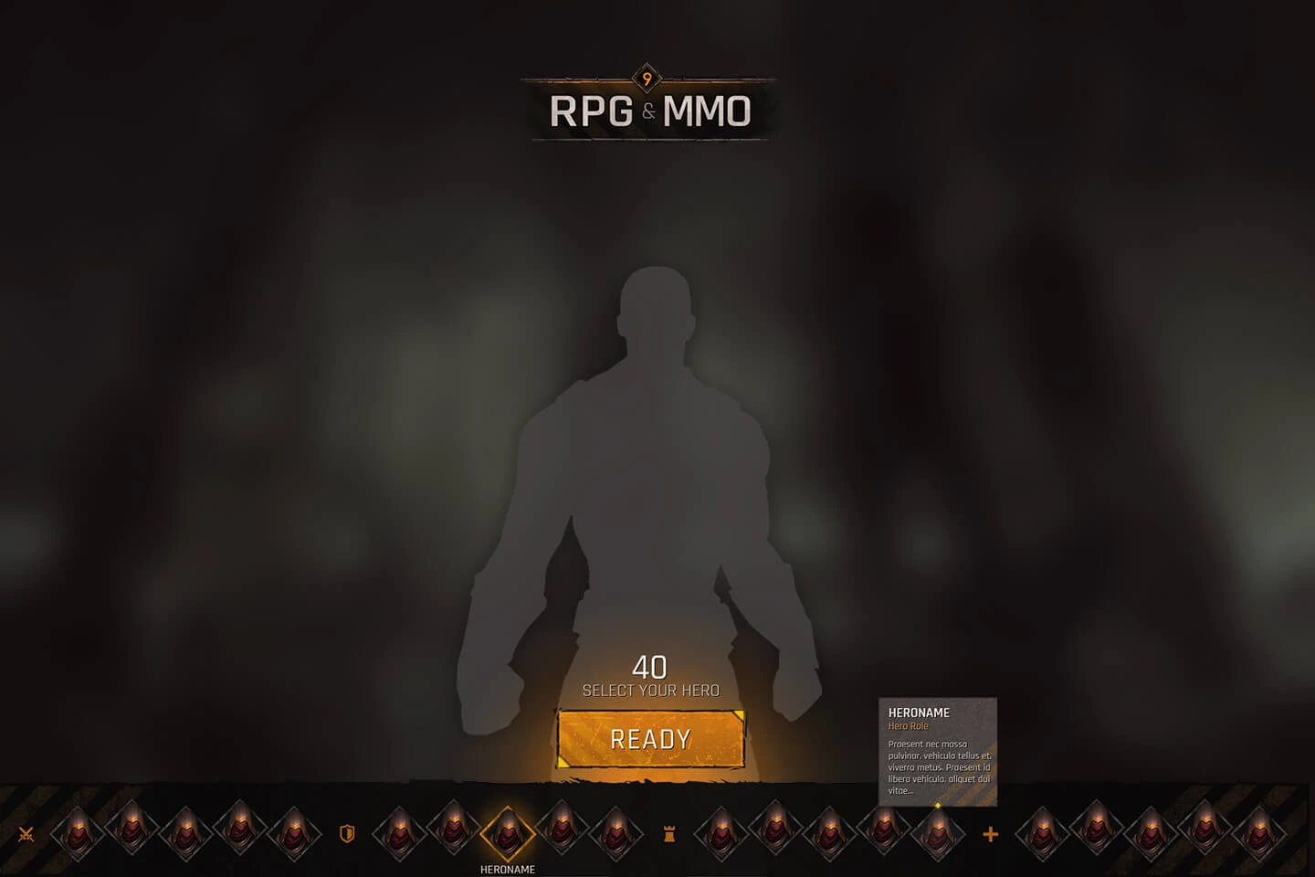 RPG & MMO Game UI