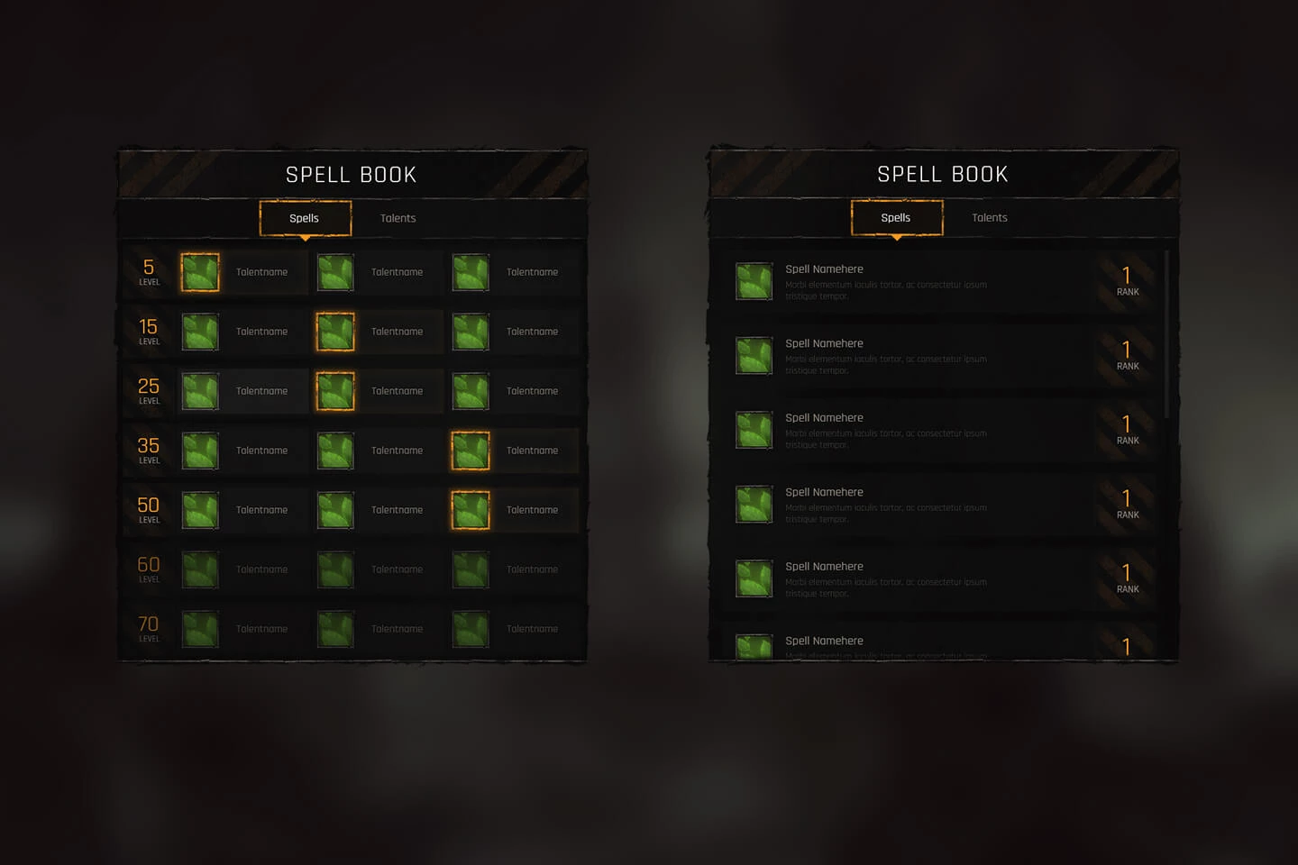RPG & MMO Game UI