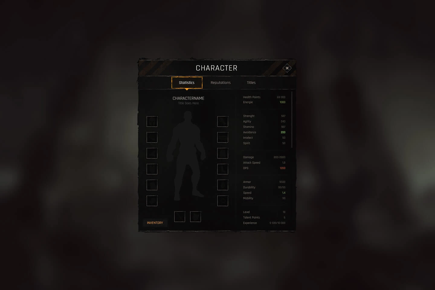 RPG & MMO Game UI