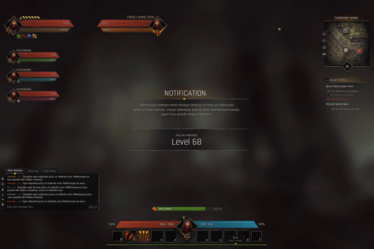 RPG & MMO Game UI