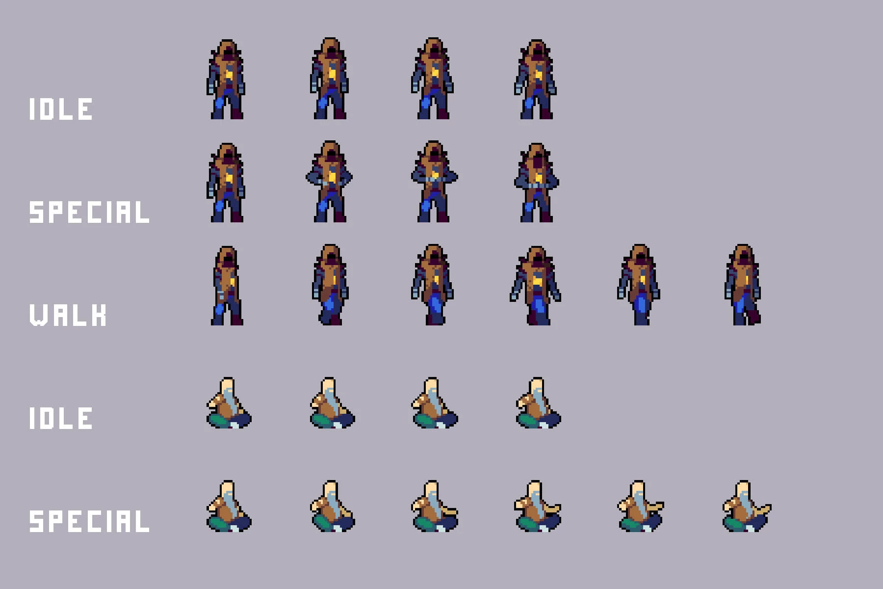 Townspeople Cyberpunk Pixel Art