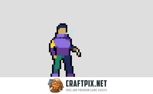 Townspeople Cyberpunk Pixel Art