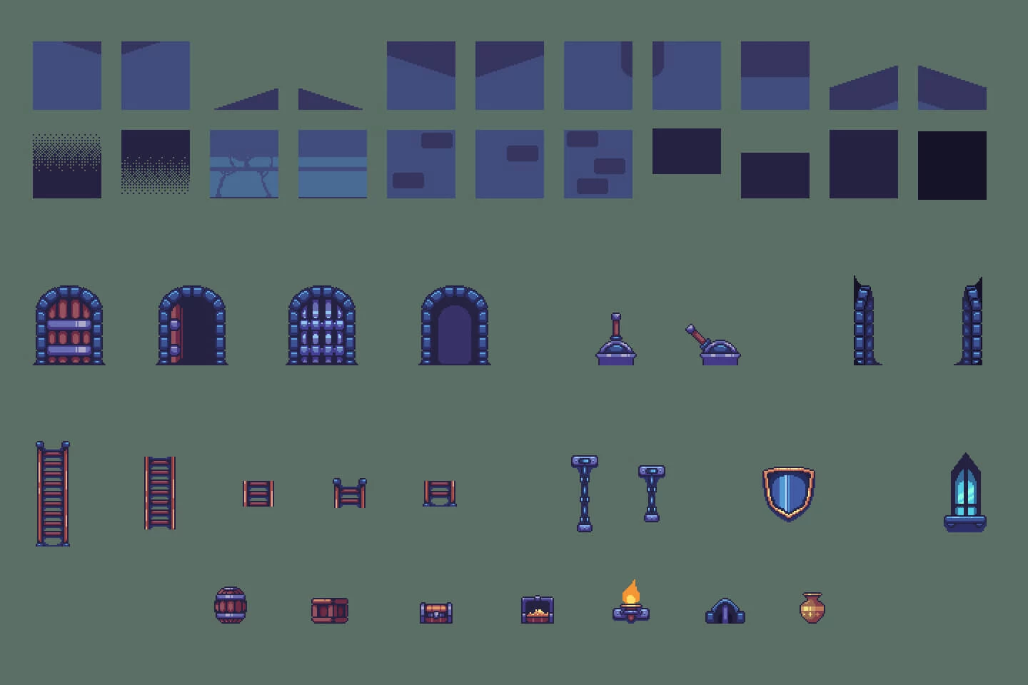 Medieval Tileset Pixel Art Pack