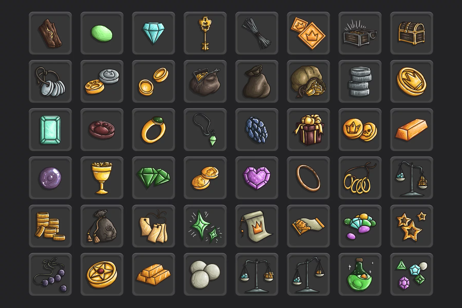 Currency Loot Vector Icons