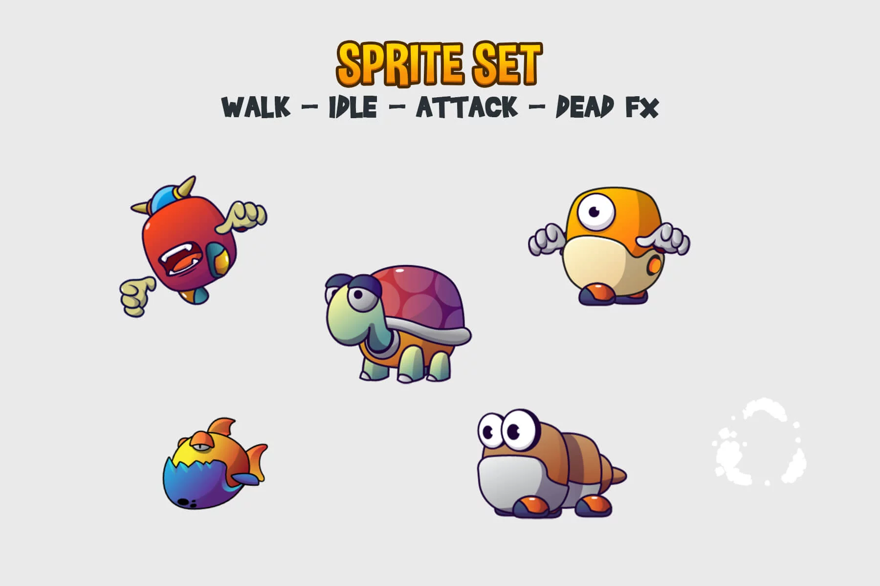 Chibi Monsters 2D Asset Pack