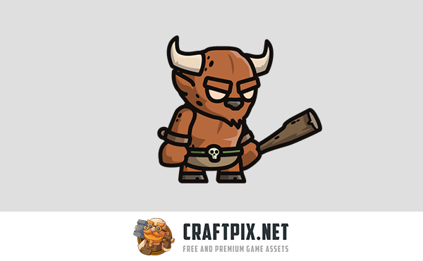 Minotaur Tiny Style 2D Sprites
