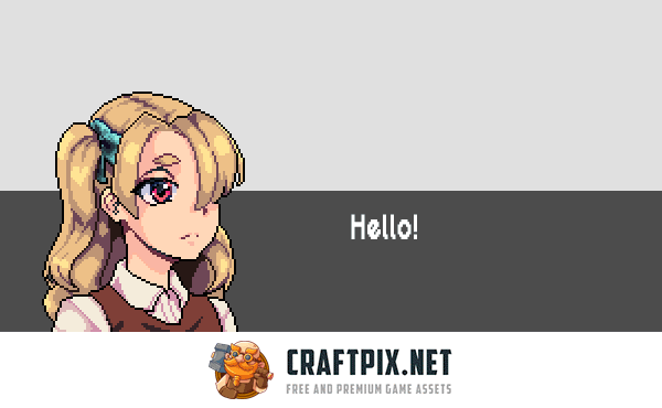 Anime Schoolgirls Dialog Portrait Asset Pack