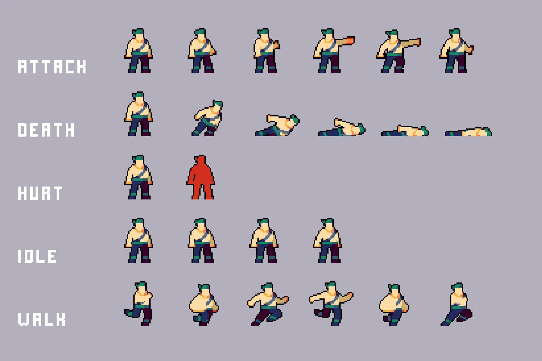 Basement Enemies Pixel Art Sprite Pack