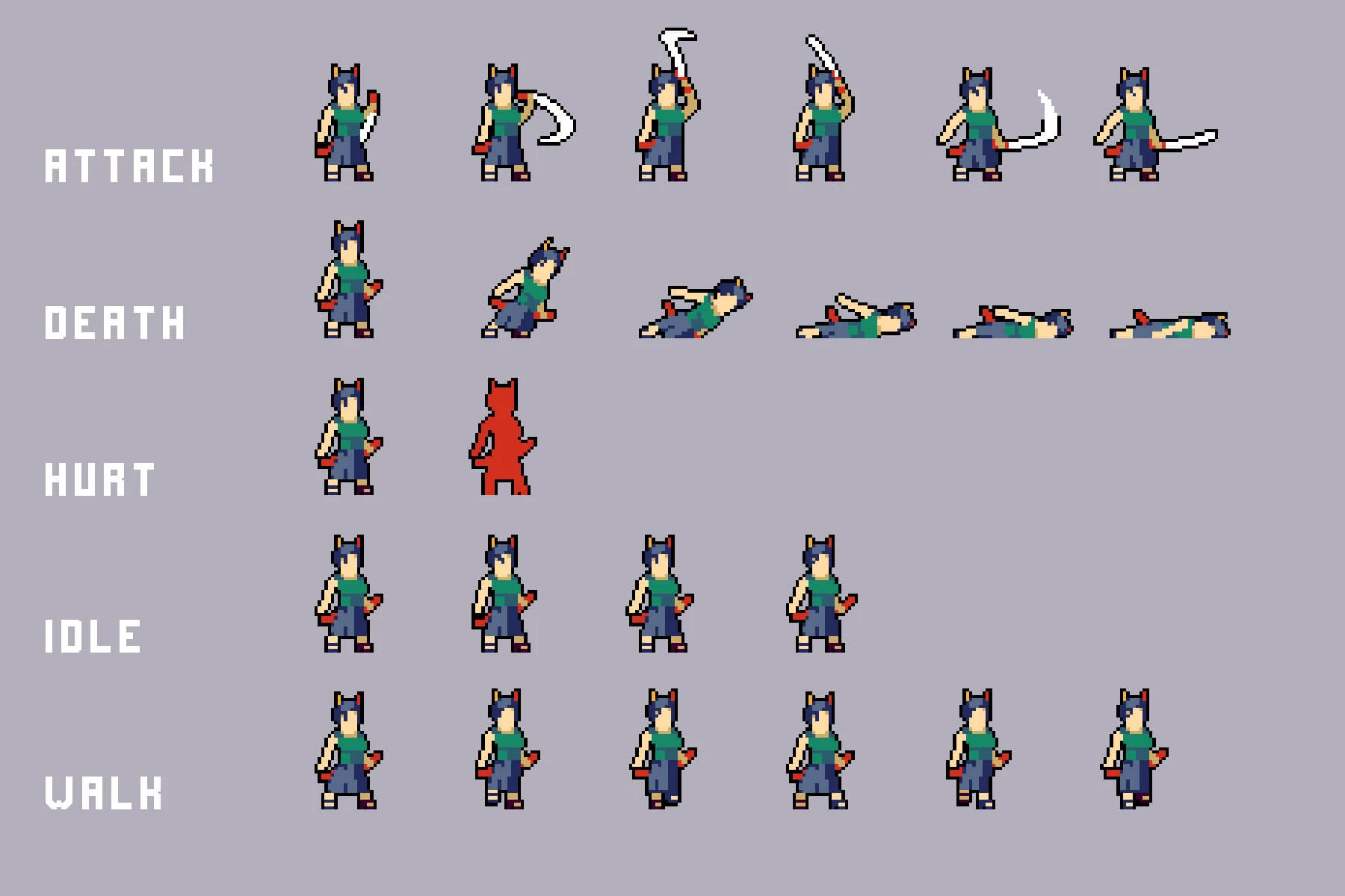 Basement Enemies Pixel Art Sprite Pack