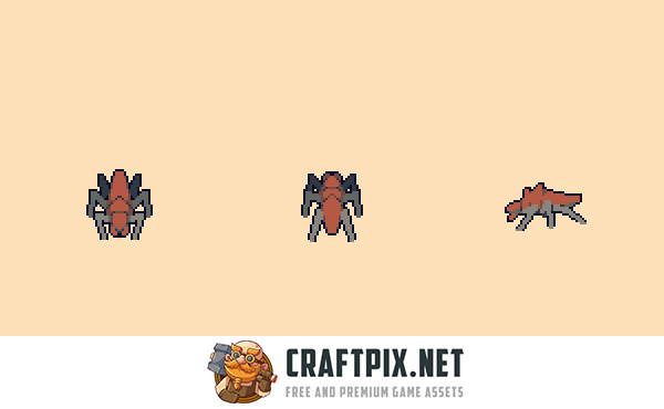 Top-Down Graveyard Monsters Pixel Art Sprite Pack