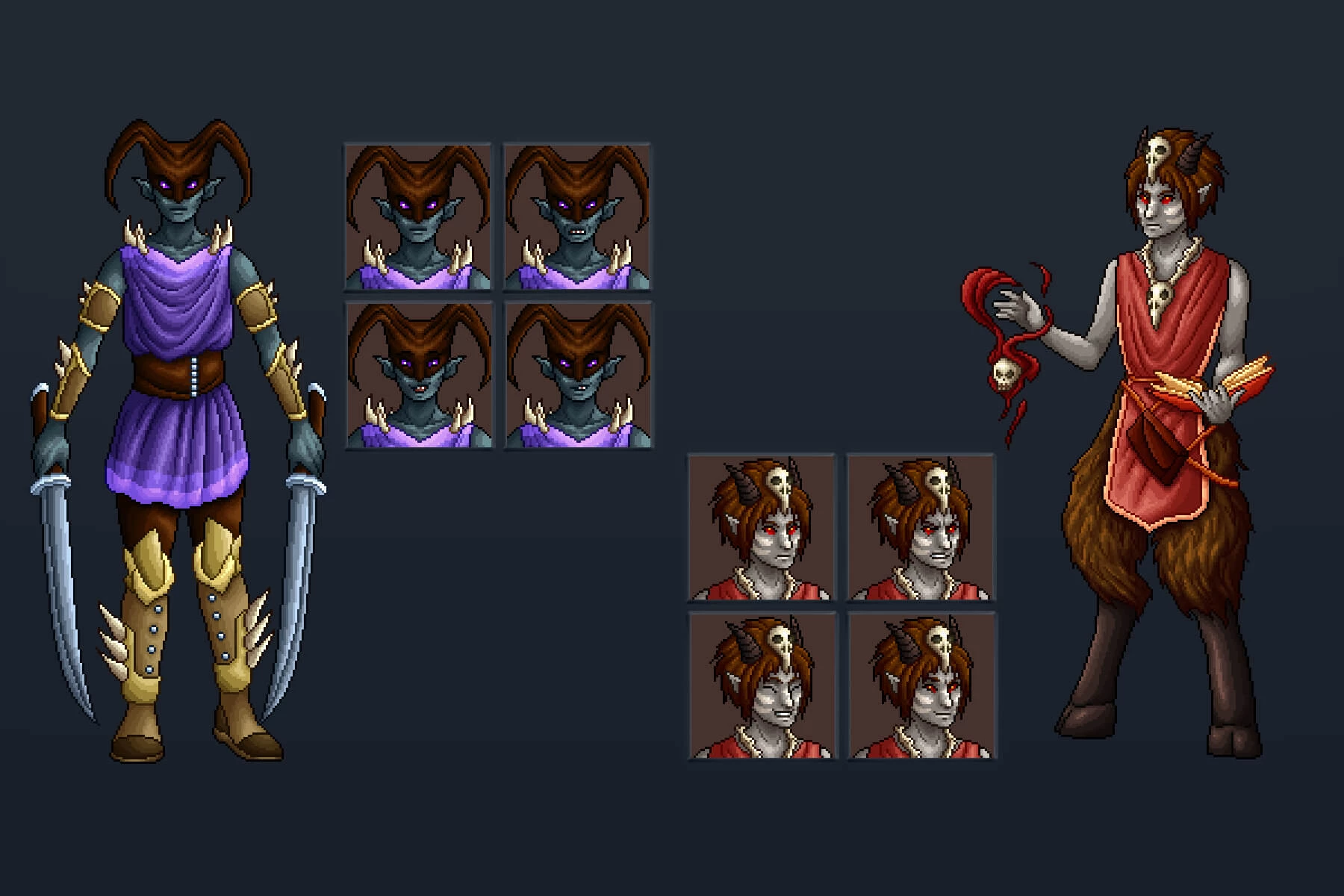 Demon Characters Pixel Art