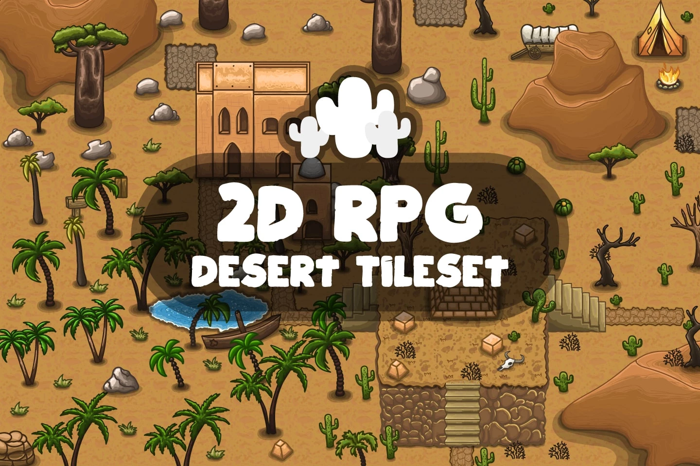 2D RPG Desert Tileset