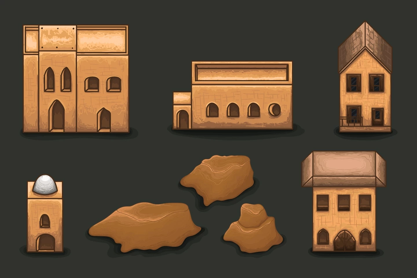 2D RPG Desert Tileset