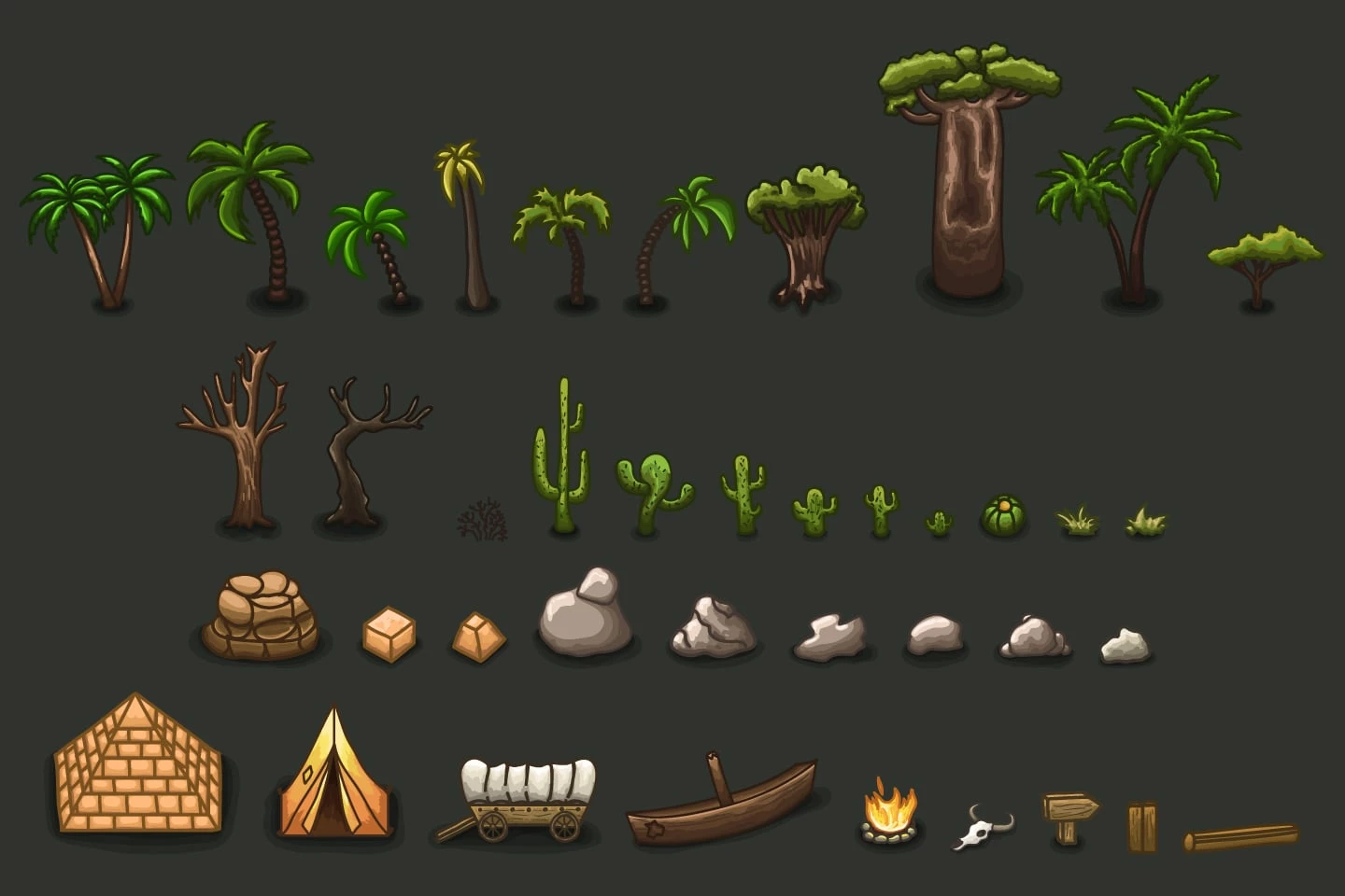 2D RPG Desert Tileset