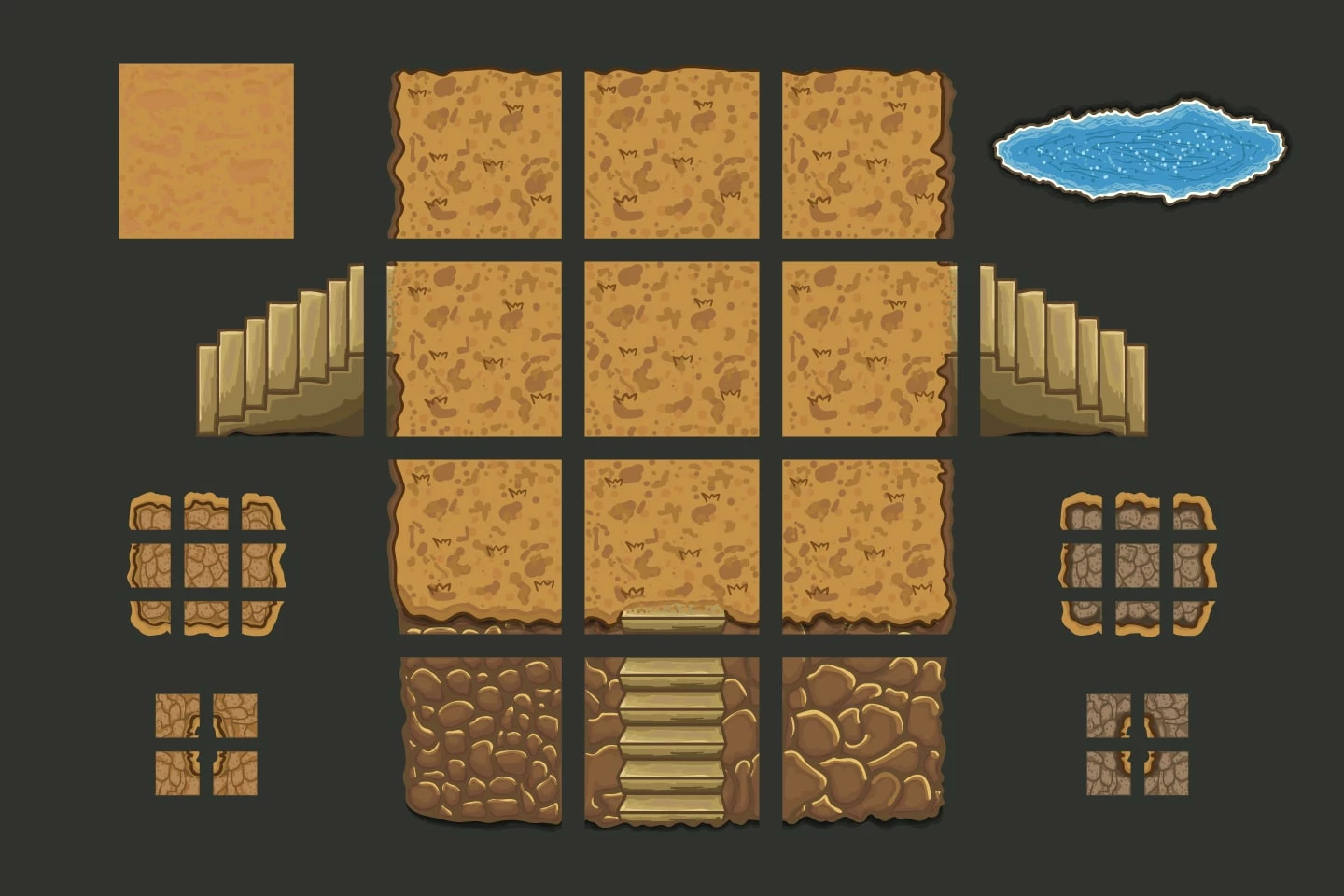 2D RPG Desert Tileset
