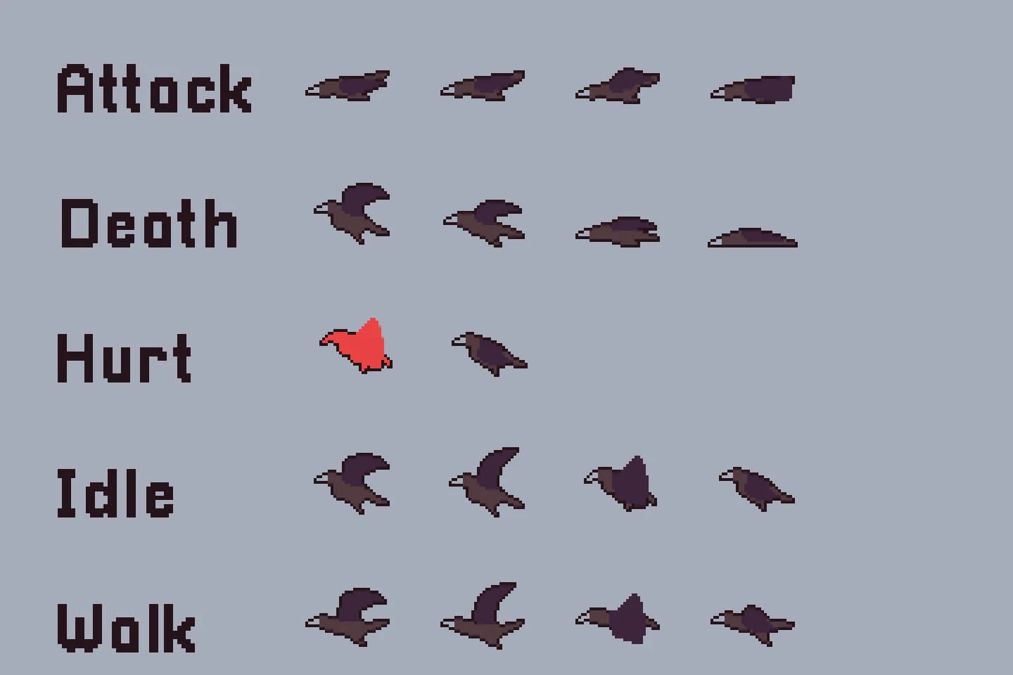 Ruin Enemy Sprite Sheets Pixel Art