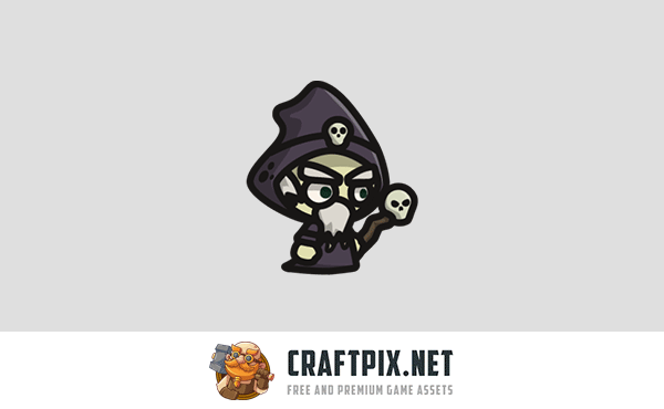 Necromancer Tiny Style 2D Character Sprites