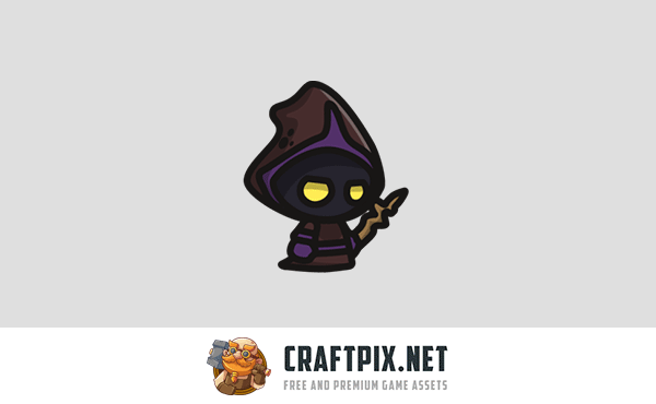 Necromancer Tiny Style 2D Character Sprites