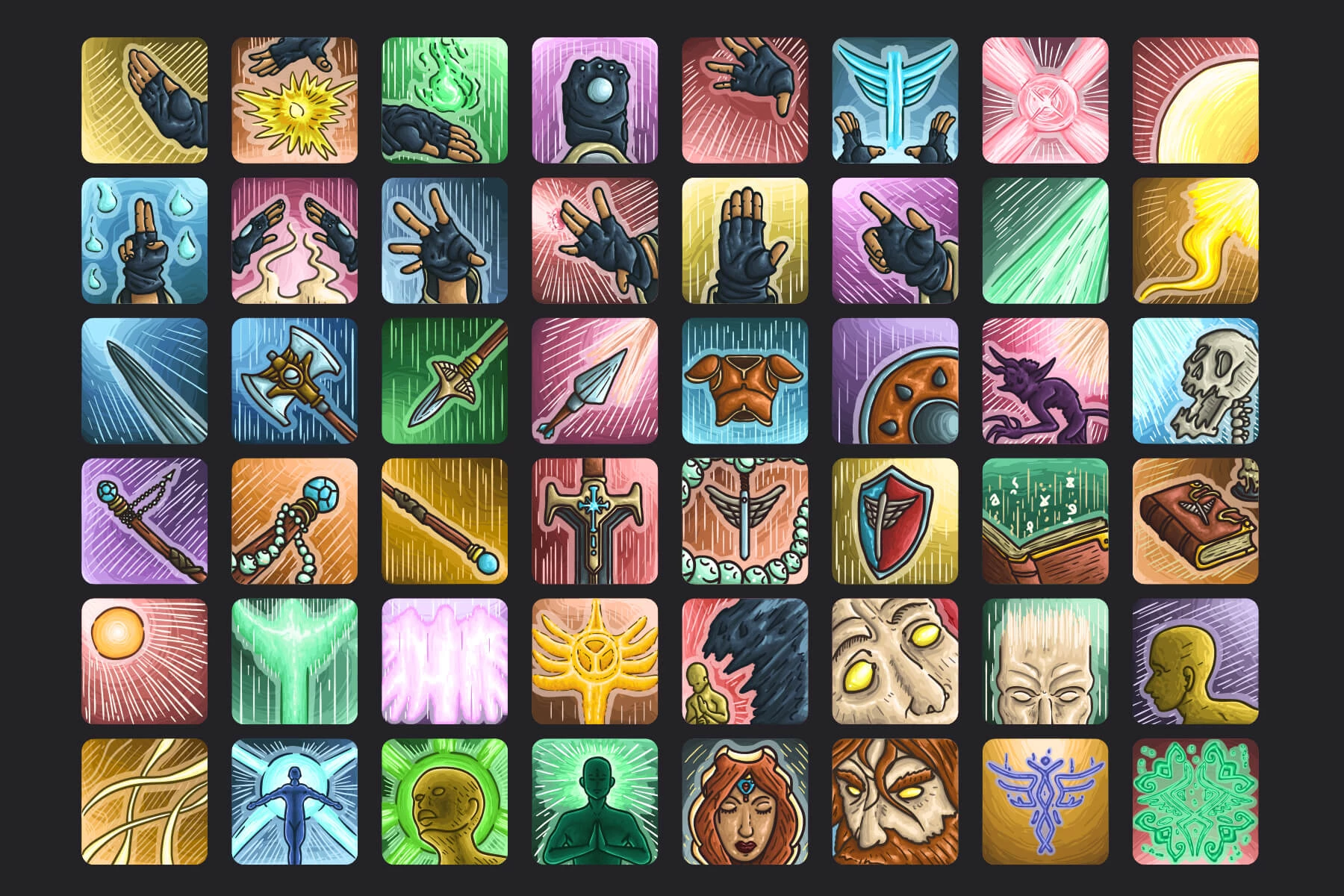Priest Skills Icon Pack