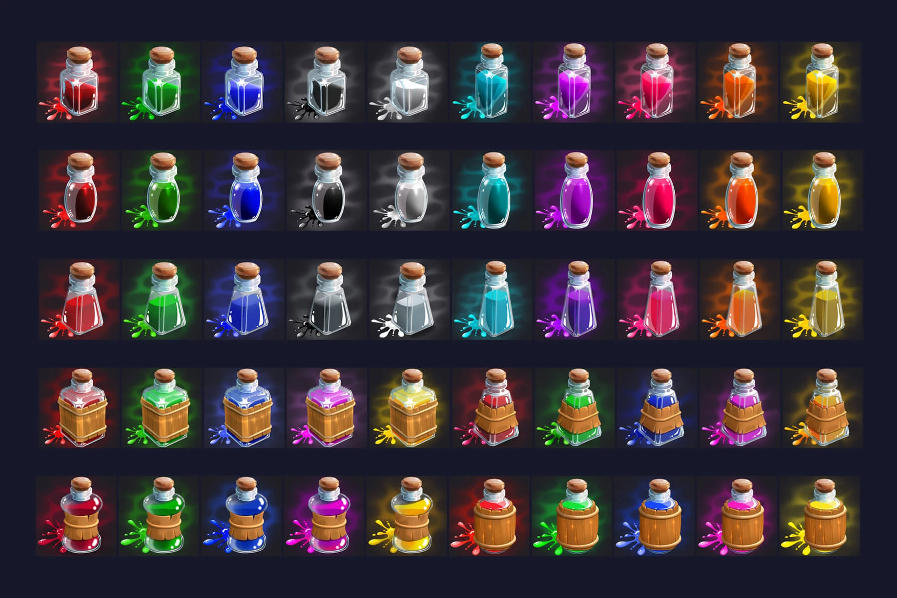 50 RPG Paint Icons
