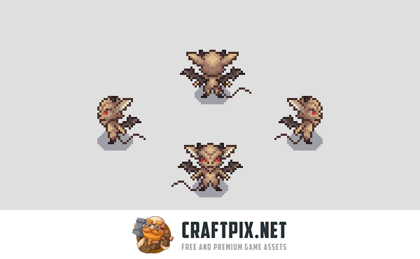 Imp Mobs Pixel Art Character Sprite Pack