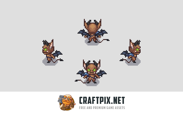 Imp Mobs Pixel Art Character Sprite Pack