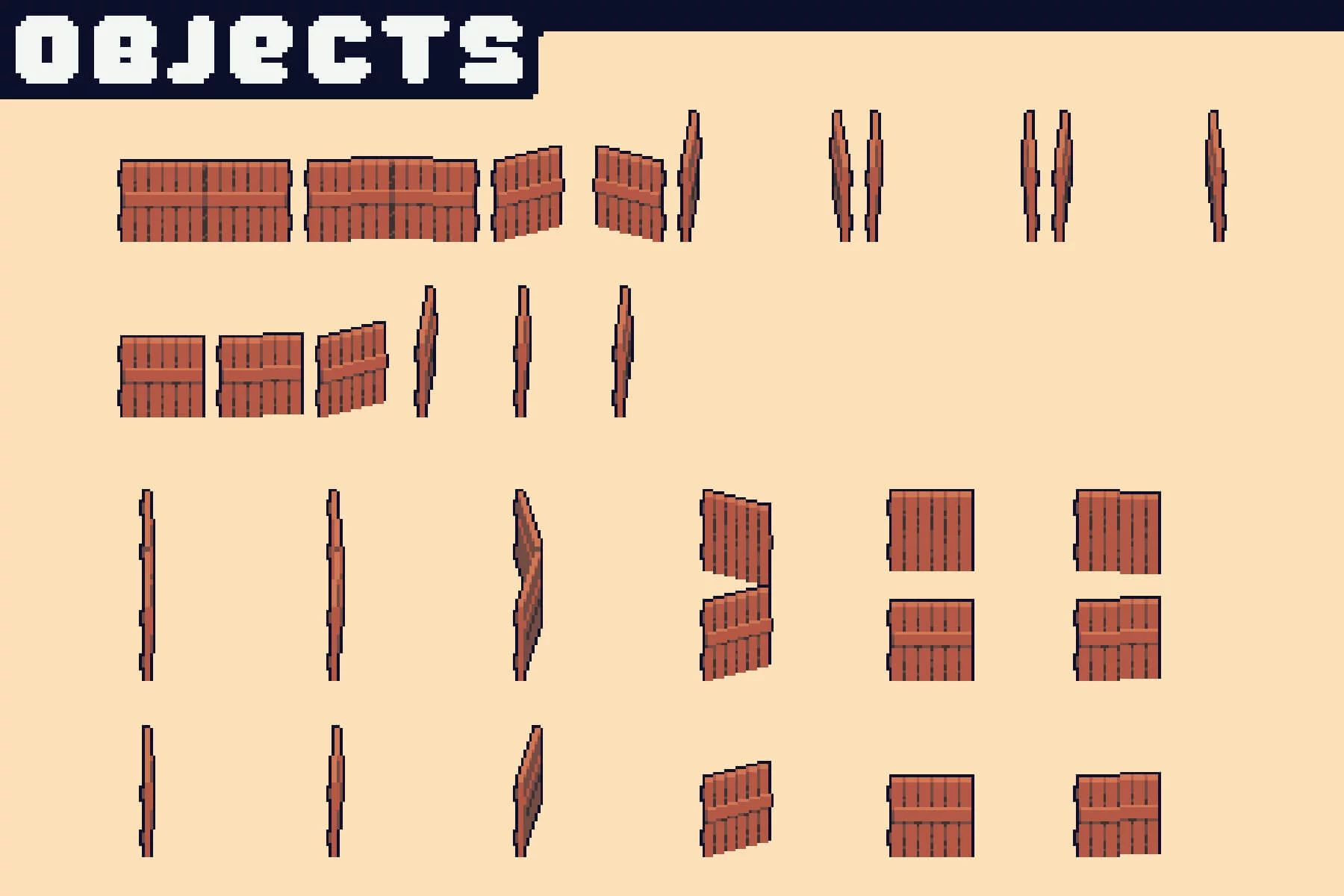 Village Pixel Tileset for Top-Down Defense