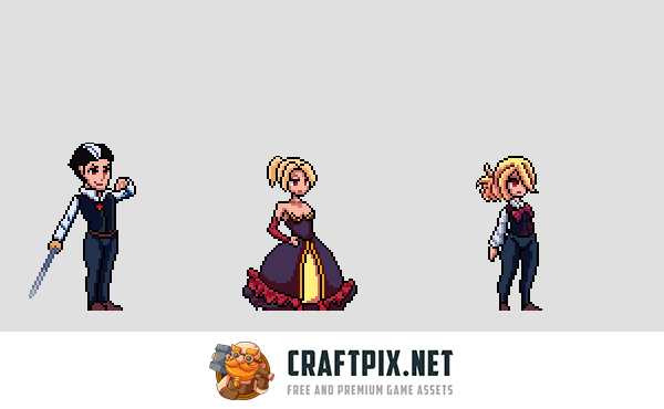 Vampire Pixel Art Sprite Sheets