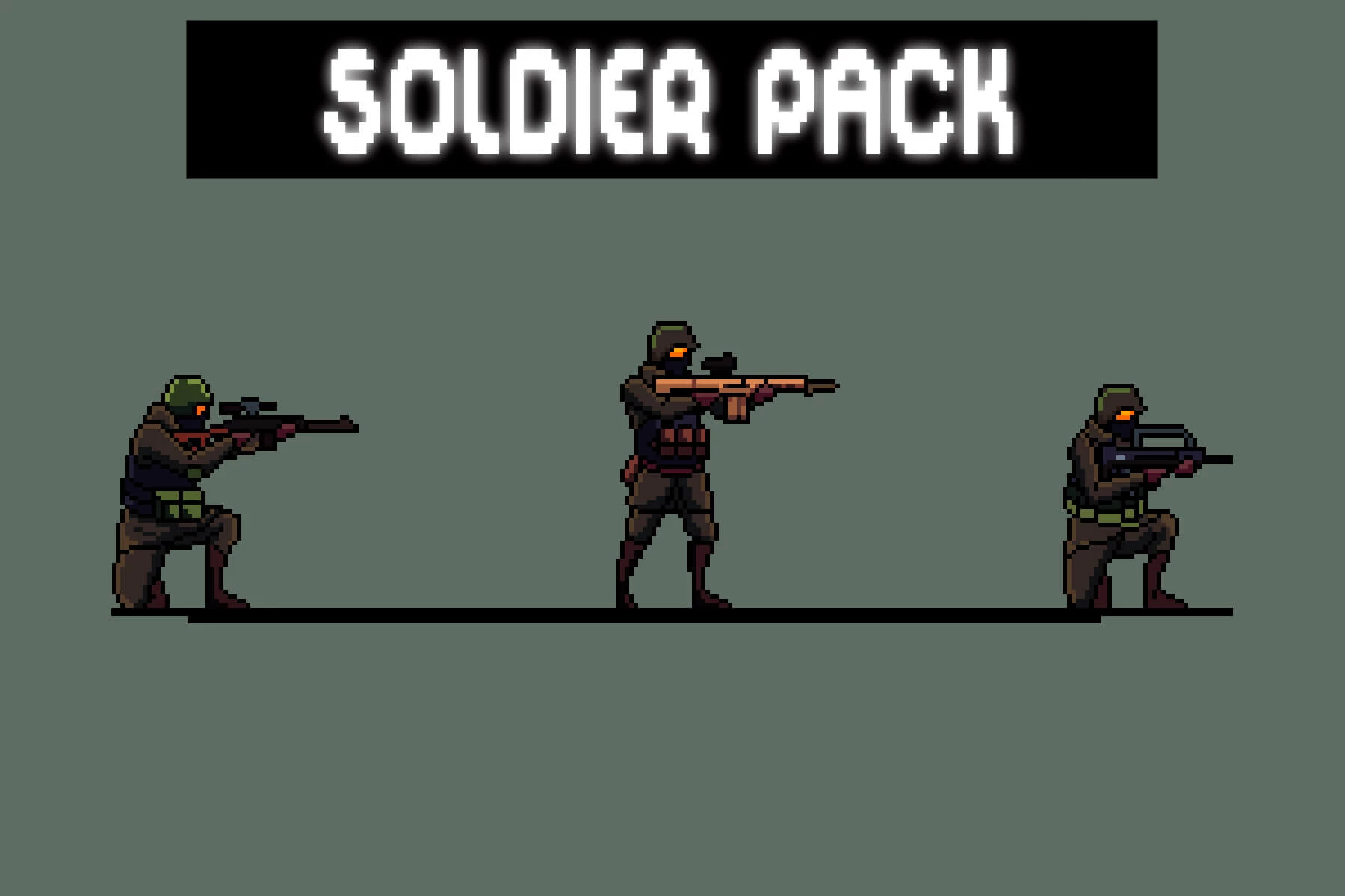 Soldier Sprite Sheets Pixel Art