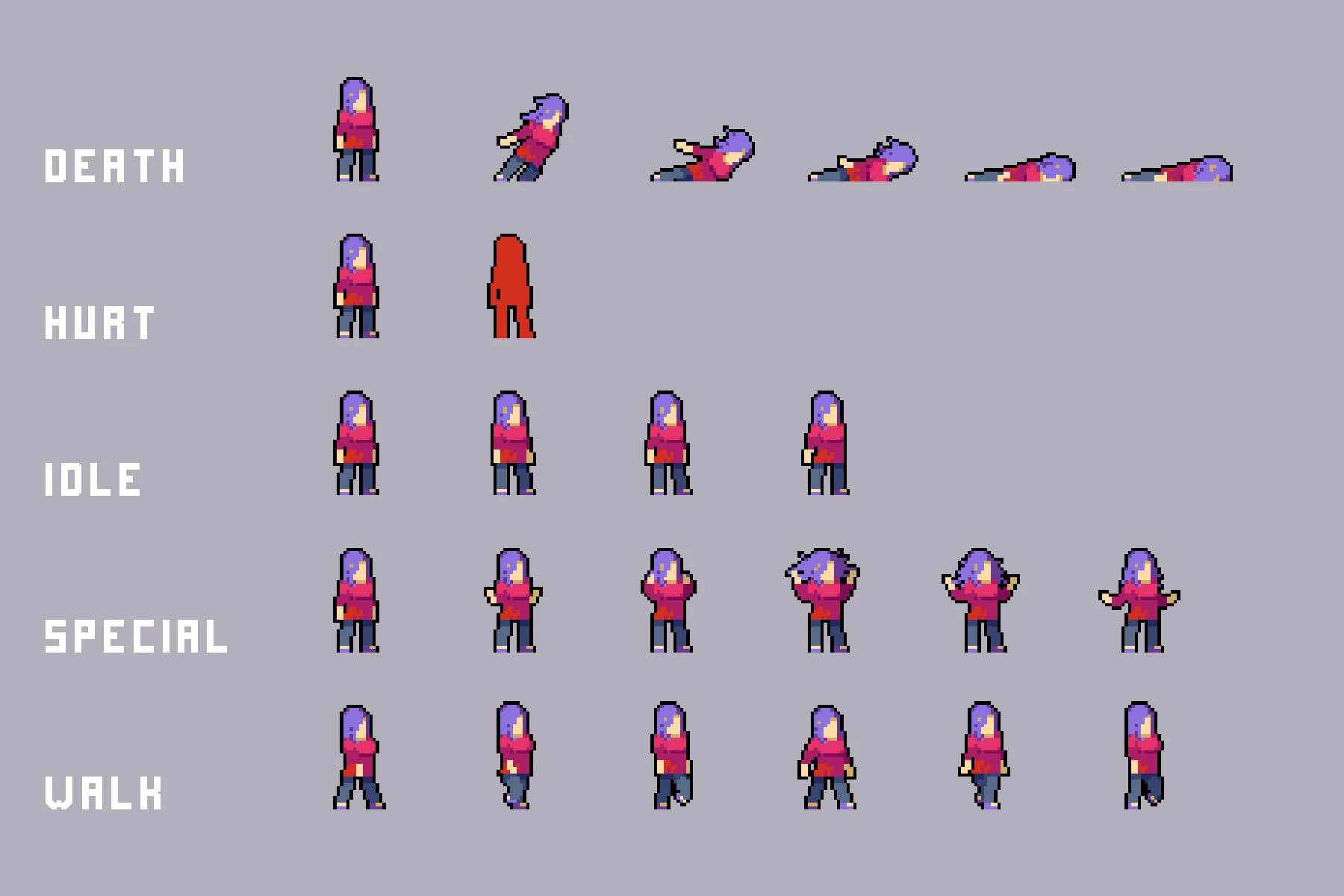 Homeless Character Pixel Art Pack