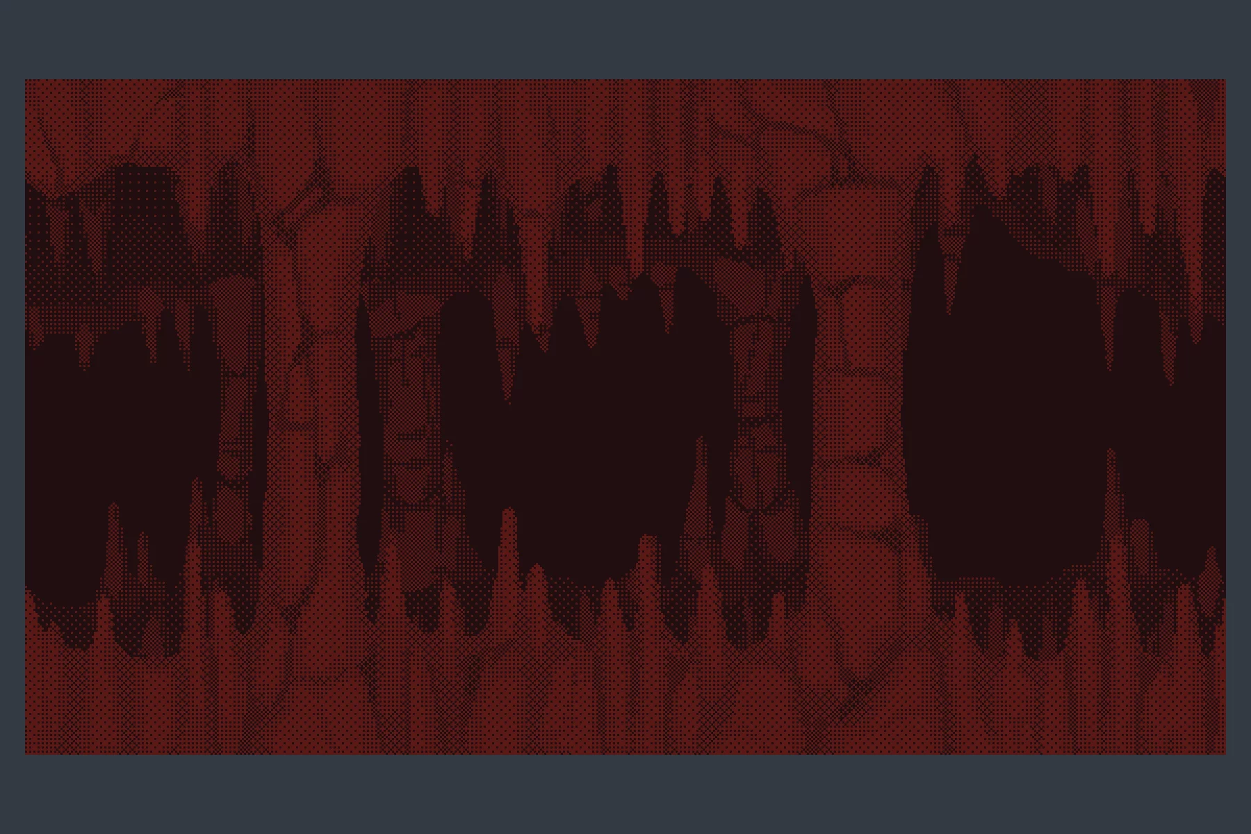 1-Bit Underground Cave Pixel Backgrounds
