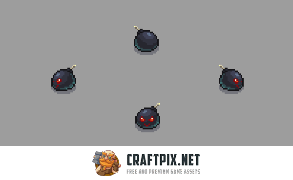 Top-Down Pixel Art Slime Monsters Sprite Pack