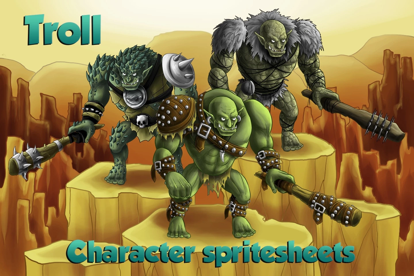 2D Game Troll Character Sprites