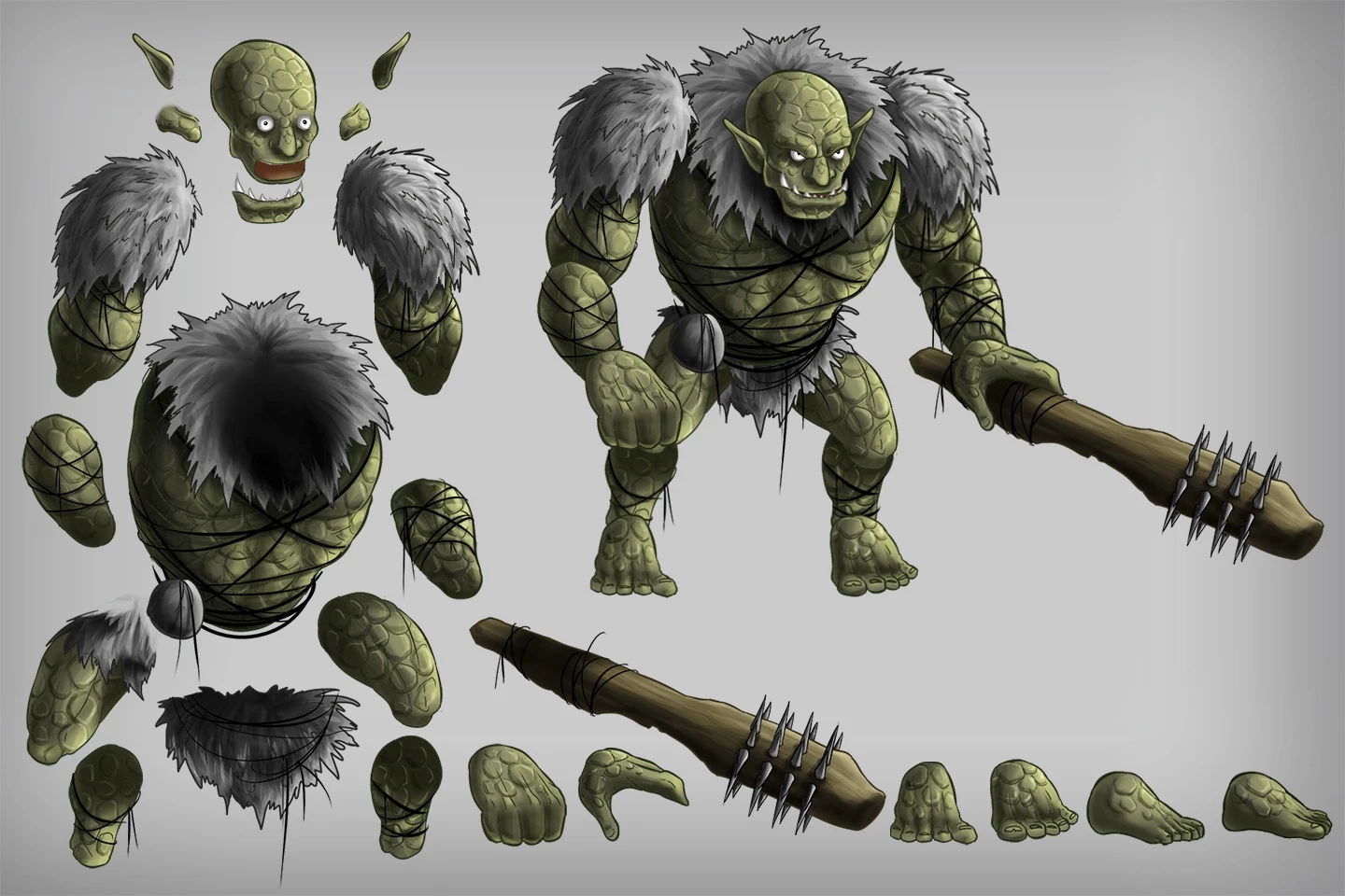 2D Game Troll Character Sprites