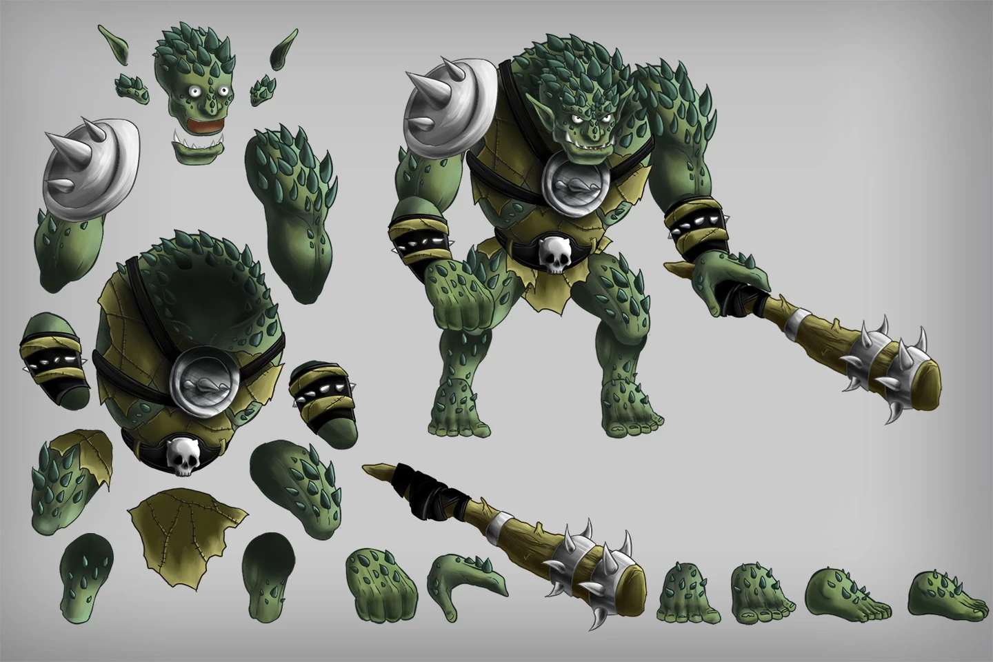 2D Game Troll Character Sprites