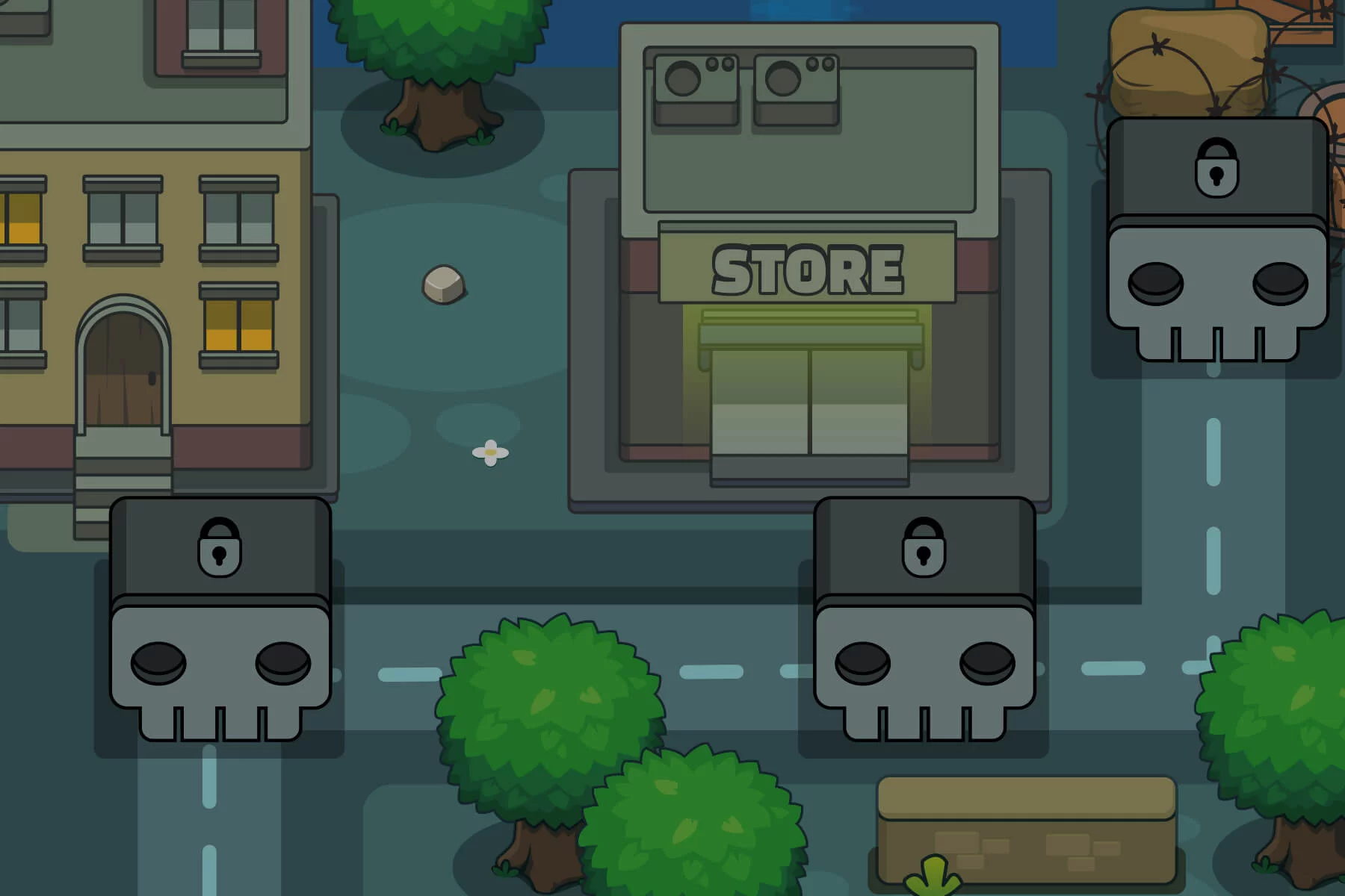 Top-Down Level Map Asset Pack for Zombie Game