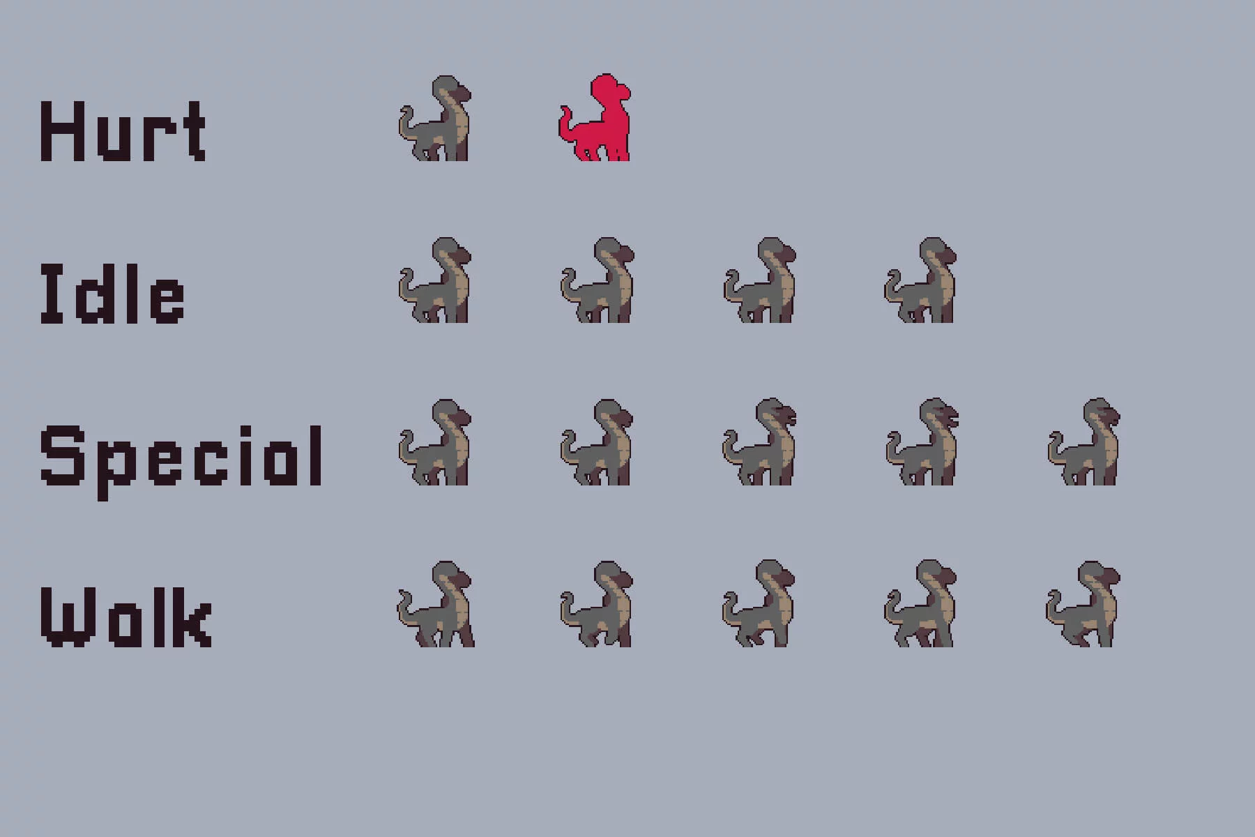 Underwater Main Enemies Pixel Sprite Pack