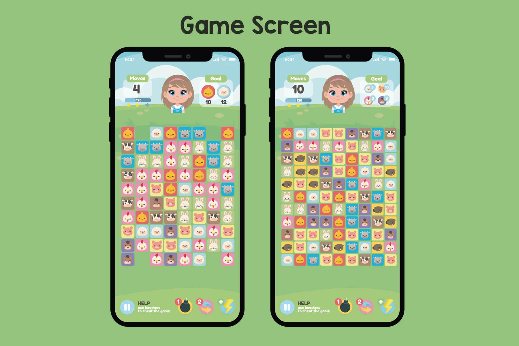 Animals Match 3 Asset Pack