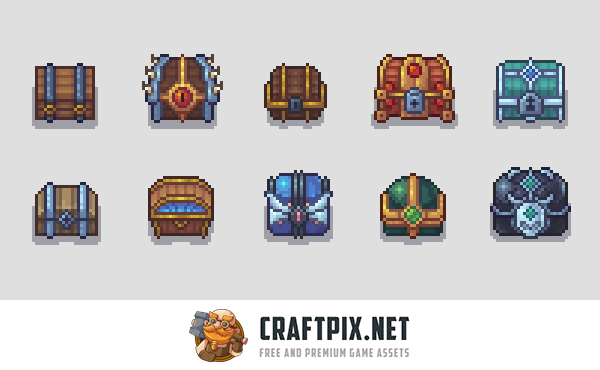 Treasure 32×32 Objects and Icons Pixel Pack