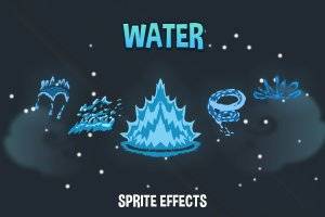 水特效精灵包：10种高质量水动画素材