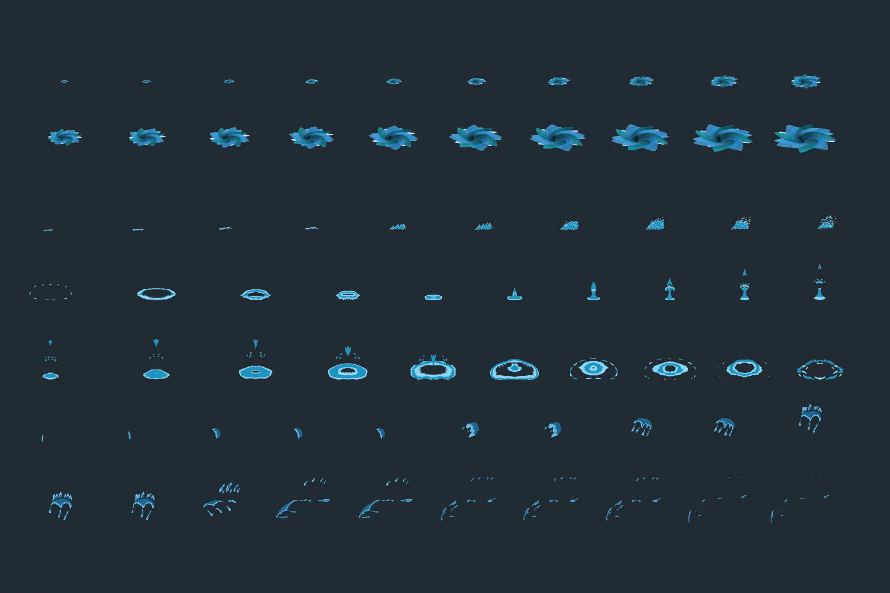 Water Effects Sprite Pack