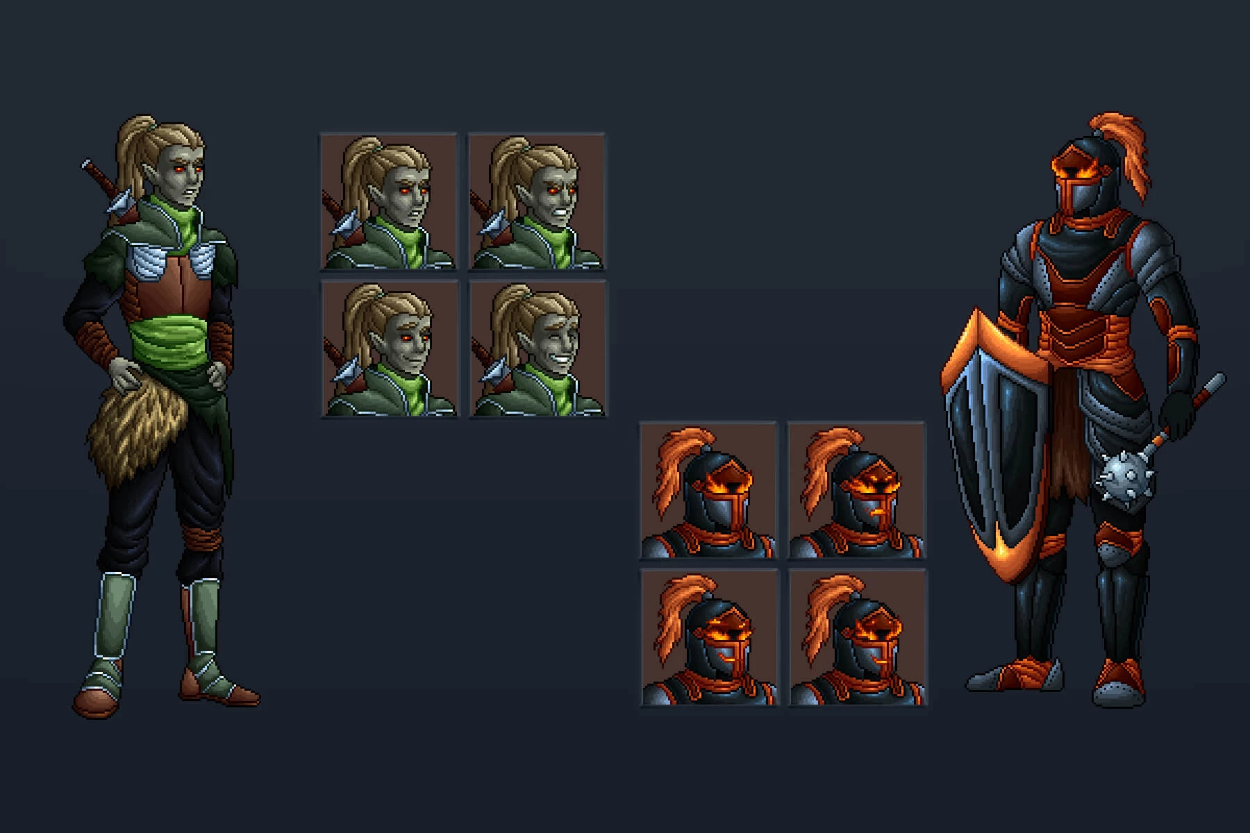 Undead Warriors Pixel Art Asset Pack