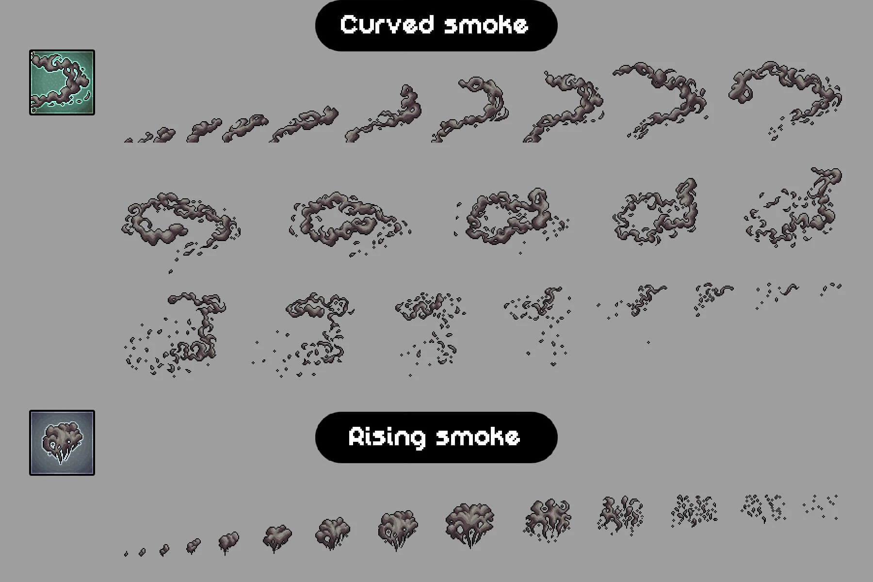 Smoke Effects Pixel Art