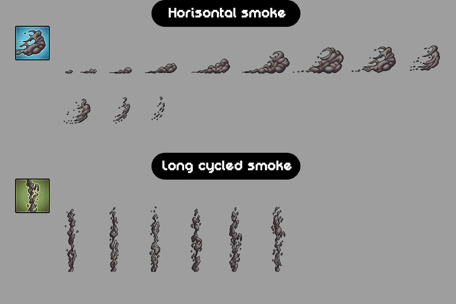 Smoke Effects Pixel Art