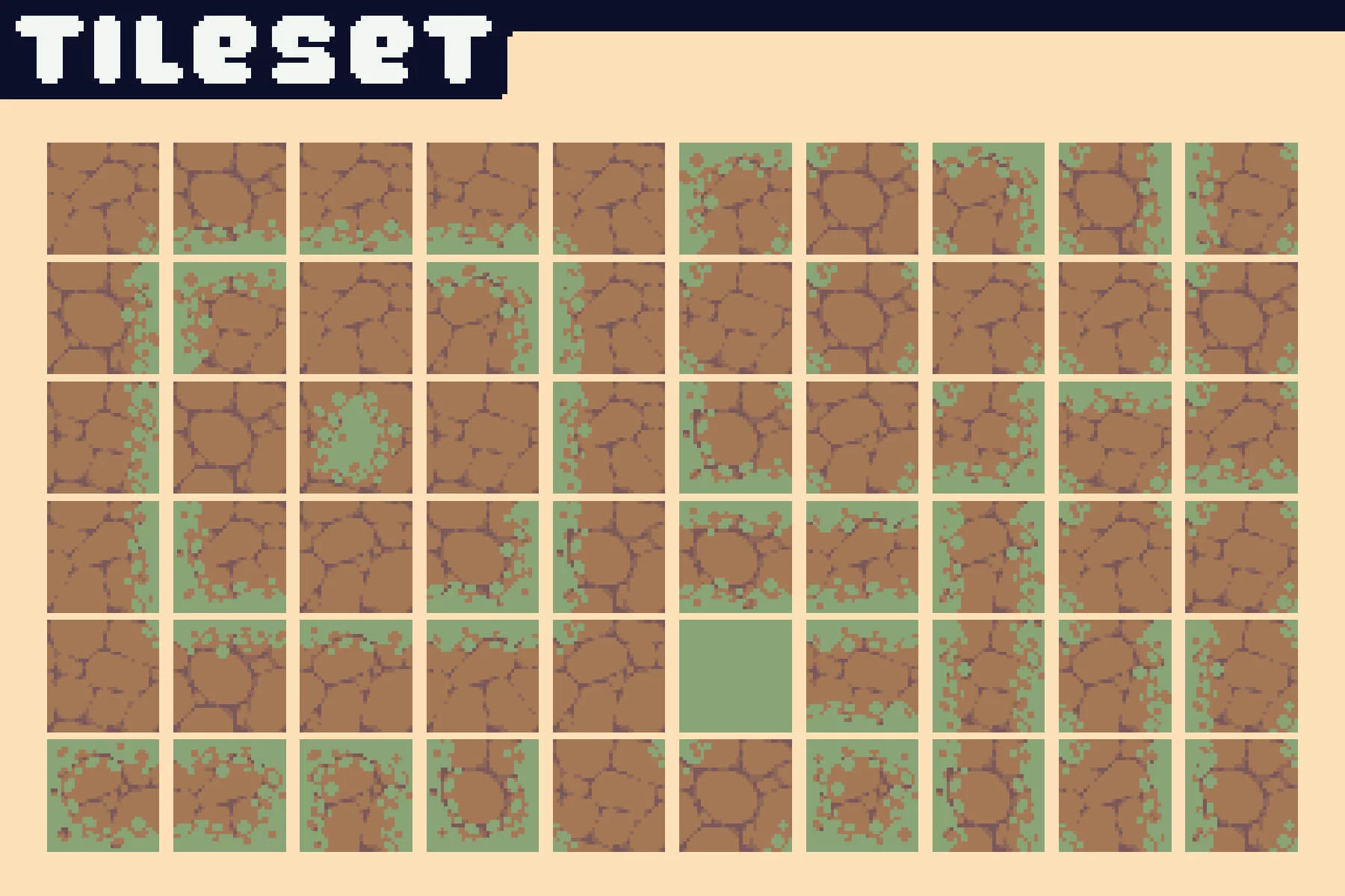 Swamp Tileset Pixel Art for Tower Defense