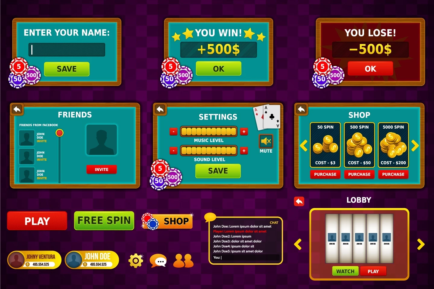 Slot Machine Game Kit
